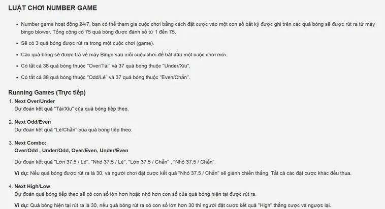 Chinh Phục Sảnh Cược Quay Số Numbers Game Tại Bin88 Rinh Tiền Thưởng Lớn Ngay