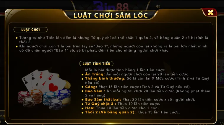 Sâm Lốc Bin88 Đấu Trường Dân Gian Số Hóa Báo Sâm Thần Tốc Rinh Quà Khủng