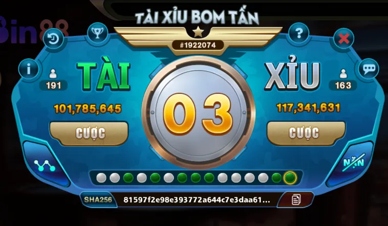 Chinh Phục Sảnh Cược Tài Xỉu Bom Tấn Tại Bin88 Rinh Tiền Thưởng Lớn